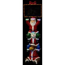 Fééric Lights And Christmas - Grande décoration Lumineuse Père Noël et ses Amis en résine 20 led h 150 cm - Feeric Christmas