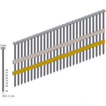 Clous en bande RK34/100BK tige lisse - Prebena