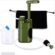 Perle Rare - Camping Water Filter, Portable Camping Water Purifier, Multi-Layer Water Filter with Pump, Suitable for Hiking Camping Trekking Outdoor