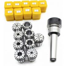 Precision ER32 M3 M12 Support de mandrin + 9 pinces à ressort ER32 métal Mandrin de serrage