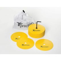 Precision - Round Rubber Marker Discs (Set of 20) Yellow Medium - Yellow