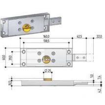 Prefer - serratura serranda applicare 0733.4