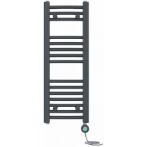 Prefilled Electric Heated Towel Rail Radiator Curved Thermo Smart WiFi 800x300mm Anthracite