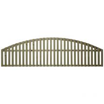 Premier Garden Supplies - Premier 6ft x 1ft Florence Vertical Slatted Arch Trellis Panel