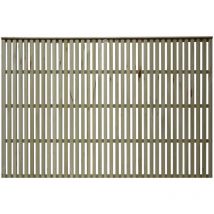 Premier Garden Supplies - Premier 6ft x 4ft Tuscany Vertical Slatted Capped Trellis Panel