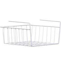 0509719, Cestino di Stoccaggio, Sotto Mensola, 26 x 30 x 15 cm, Bianco - Premier Housewares