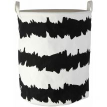 Black / White Fabric Basket - Premier Housewares