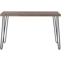 Interiors By Premier Spacious Borough Console Table, Sleek Hairpin Legs Hallway Table, Wooden Top Console Table For Living Room