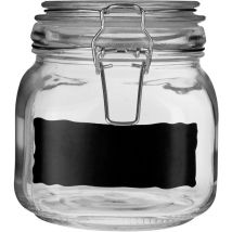 Premier Housewares - Glass with Clip Top Lid Small Storage Jar