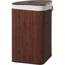 Wadiga - Premier Housewares Kankyo Dark Brown Corner Laundry Hamper