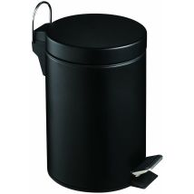 Premier Housewares - Pattumiera 3 Lt, Secchio Di Plastica Interno, Nero Opaco
