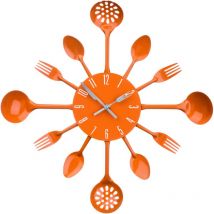 PREM-2200670 Orologio da Parete, Metallo, Arancio, 33x4x33 cm - Premier Housewares