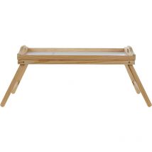 Interiors by Premier Practical White Top Bed Tray, Functional Design Wooden Breakfast Tray For Bedroom, Versatile Eating Tray
