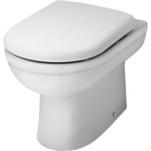 Balterley - Round Back to Wall Toilet Pan - 395mm x 360mm x 540mm - White