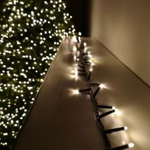 Premier Decorations - 500 led 12.5m Premier Christmas Outdoor Multi Function Timer Lights Warm White