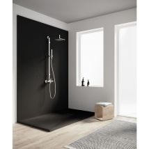 Siena - Premier Slate Stone Ultra-Slim 25mm Rectangular Shower Tray - Black - 1000 x 800