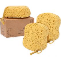 Premium Bath Sponge, Loofah Foam Sponge, Body Sponge for Shower - Large Size, Lots of Foam, Curvy, 3 Pack