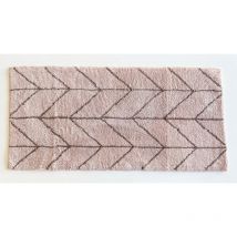 Premium Design Badematte, Badezimmerteppich, Badteppich, rutschfest, kuschelweich, 140x70 cm, Farbe Altrosa, 17251 - Adob