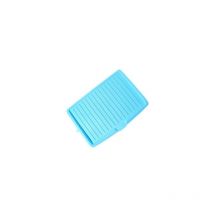 Premium Dish Drainer, Plastic Dish Drainer, Draining Mat, Side Drainer for Sink, Slanted Drip Tray for Pots, Blue Ymyny