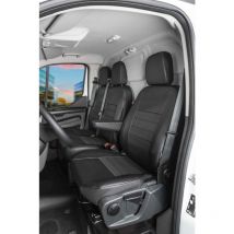 Premium Housse de siège pour Renault Trafic siège simple et banquette double à l'avant rabattable 2014- auj.