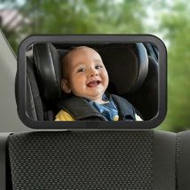Premium quality baby rear seat mirror for child seat and baby seat, child car rearview mirror suitable for all types of headrests, transparent mirror