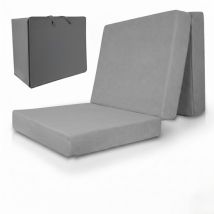 Premium L Klappmatratze Gästebett Inkl. Husse Vs95, 75x195cm Grau