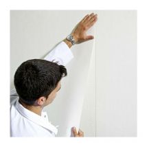 Revêtement mural en fibres de verre Leco uvretout lisse vos murs sans enduisage 25 m²