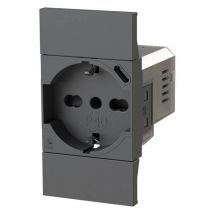 Presa bipasso e schuko 4Box P40 con usb 3.0A Bticino Living Now 4B.KG.P40.USB