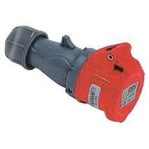 Presa industriale volante rosso 3p+t+n cee ip44 -16a colore rosso