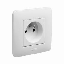 Presa da incasso 2P+T 16 amp completa Casual Debflex Bianco lucido - 742700