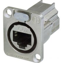 Neutrik NE8FDX-P6 Connettore dati RJ45 serie etherCON D NE8FDX-P6 Presa dritta Poli: 8P8C Nickel 1 pz.