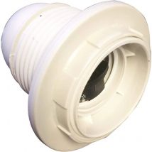 Presa filettata E27 bianca con 2 anelli, diametro 10, 150W, 4A, 250V