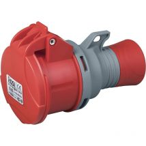 Rosi - Presa industriale 380V, 3P+N+T, 32A, IP54, rosso 1009525