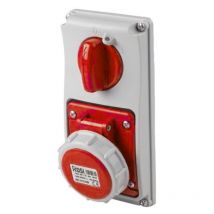 Rosi - Presa interbloccata verticale con sezionatore, ad incasso, 380V, 5 poli, 16A, IP67 19.3416R6-I
