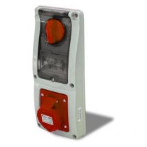 Rosi - Presa interbloccata verticale con sezionatore, ad incasso, con magnetotermico, 380V, 4 poli, 32A, IP54 16.3334R6-IMT