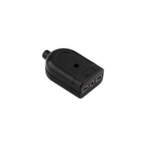 Presa Italiana 2P+T 16A Bipasso P17/11 Nera