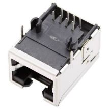Bel Stewart Connectors 1450-2000-02 Presa Modulare Da Pannello Senza Schermatura 1450-2000-02 Presa Angolata Poli: 8p8c
