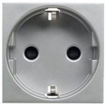 Presa Schuko 2P + tt argento Niessen Zenit N2288 pl