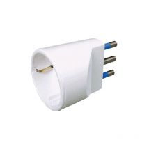 Adattatore Singolo Spina 2P + t 16A