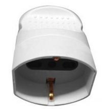 Presa schuko bivalente corrente 10/16 ah volante per prolunghe