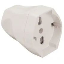 Poliplast - presa schuko volante 16A colore bianco adattatore per cavo prolunghe elettriche