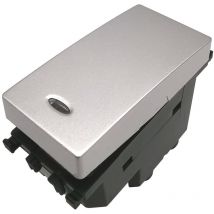 Frutti compatibili vimar plana Interruttori prese pulsanti silver argento Interruttore retroilluminabile