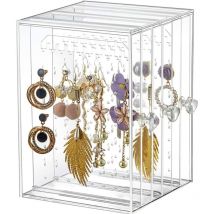 Présentoir à bijoux en acrylique, boîte de rangement pour boucles d'oreilles, présentoir à bijoux