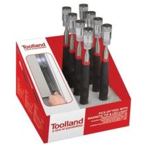 PRESENTOIR AVEC 8 x RALLONGE DE PREHENSION MAGNETIQUE LED HPUT1D RI7688