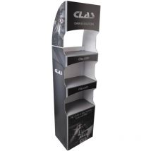 Présentoir carton Clas 3 étagères - pr 2019 Clas Equipements