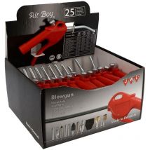 Presentoir de 25 soufflettes buse courbe Ø8MM - regulateur Cedrey