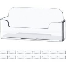 Feiyue - Présentoir de cartes de visite en acrylique transparent, support de bureau pour cartes de visite, pouvant contenir 30 à 50 cartes de visite