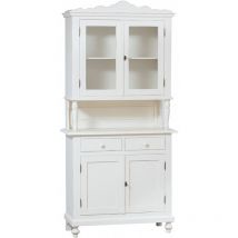 Biscottini - Présentoir en bois massif de tilleul finition noyer L107xPR43xH238 cm