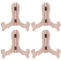 Présentoir en bois pour assiettes, 4 pièces, présentoir à gâteaux, à thé, à biscuits, à thé, chevalet, support de présentation de bureau pour la