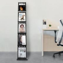 Senderpick - Présentoir pliable pour magazines à plusieurs niveaux Présentoir pour brochures et journaux
